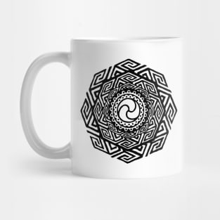 Black Mandala Design Mug